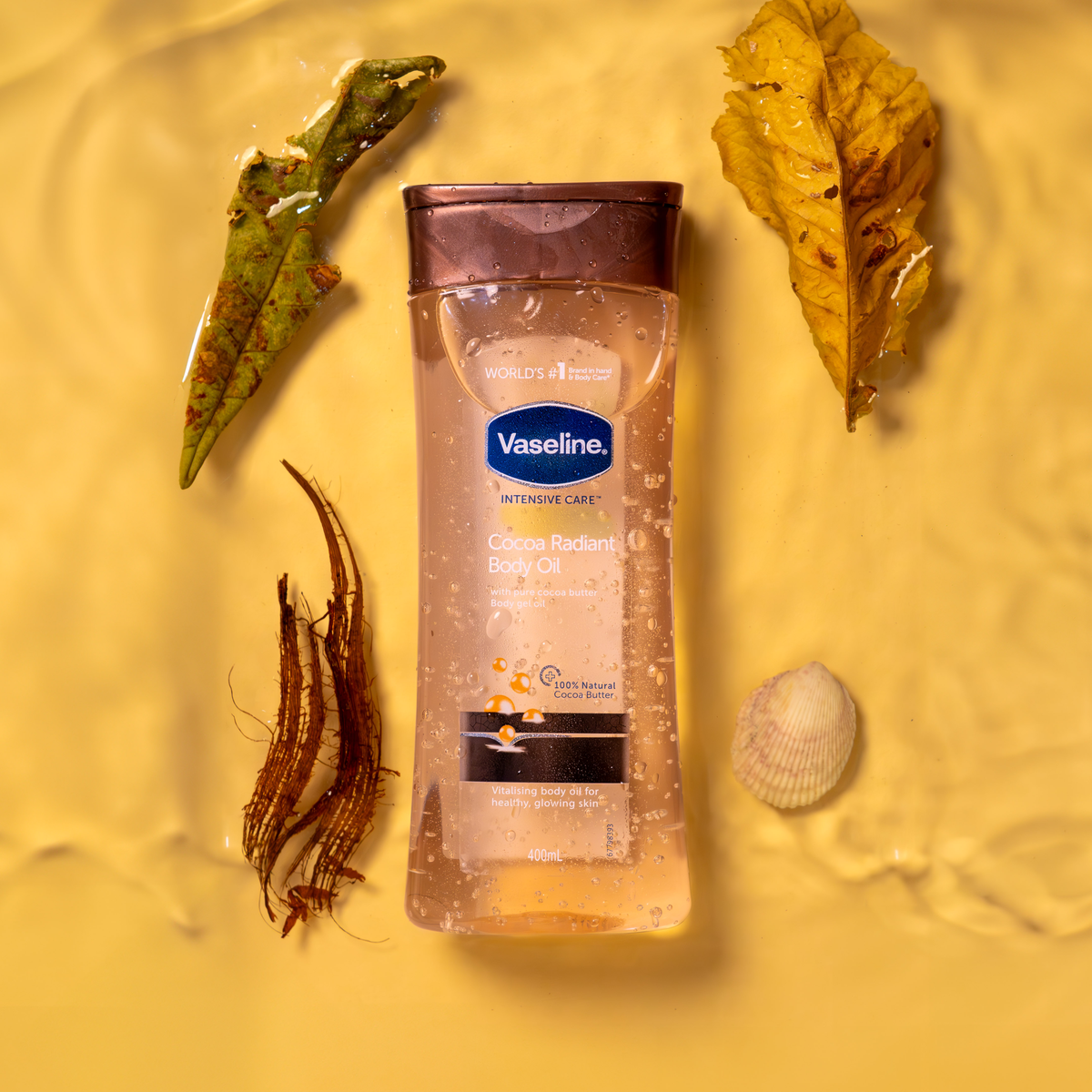 Vaseline Intensive Care Cocoa Radiant Body Oil with Pure Butter