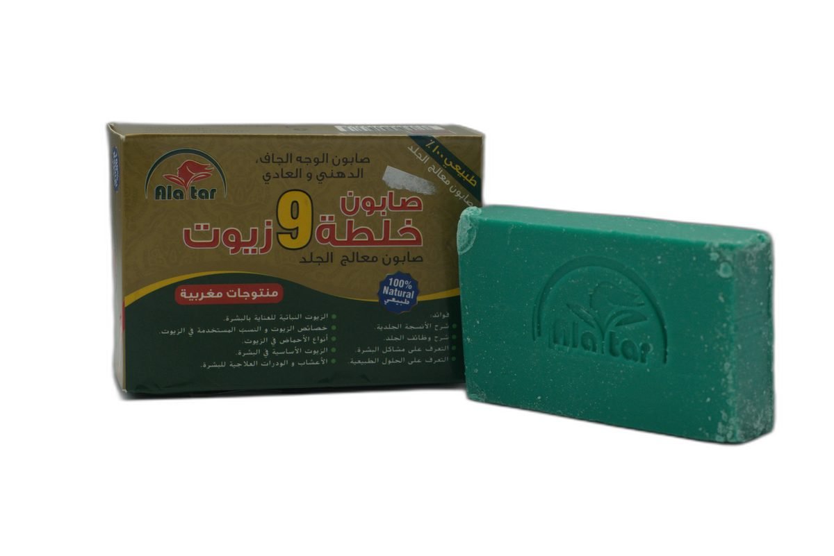 صابون العطار مكون من 9 زيوت