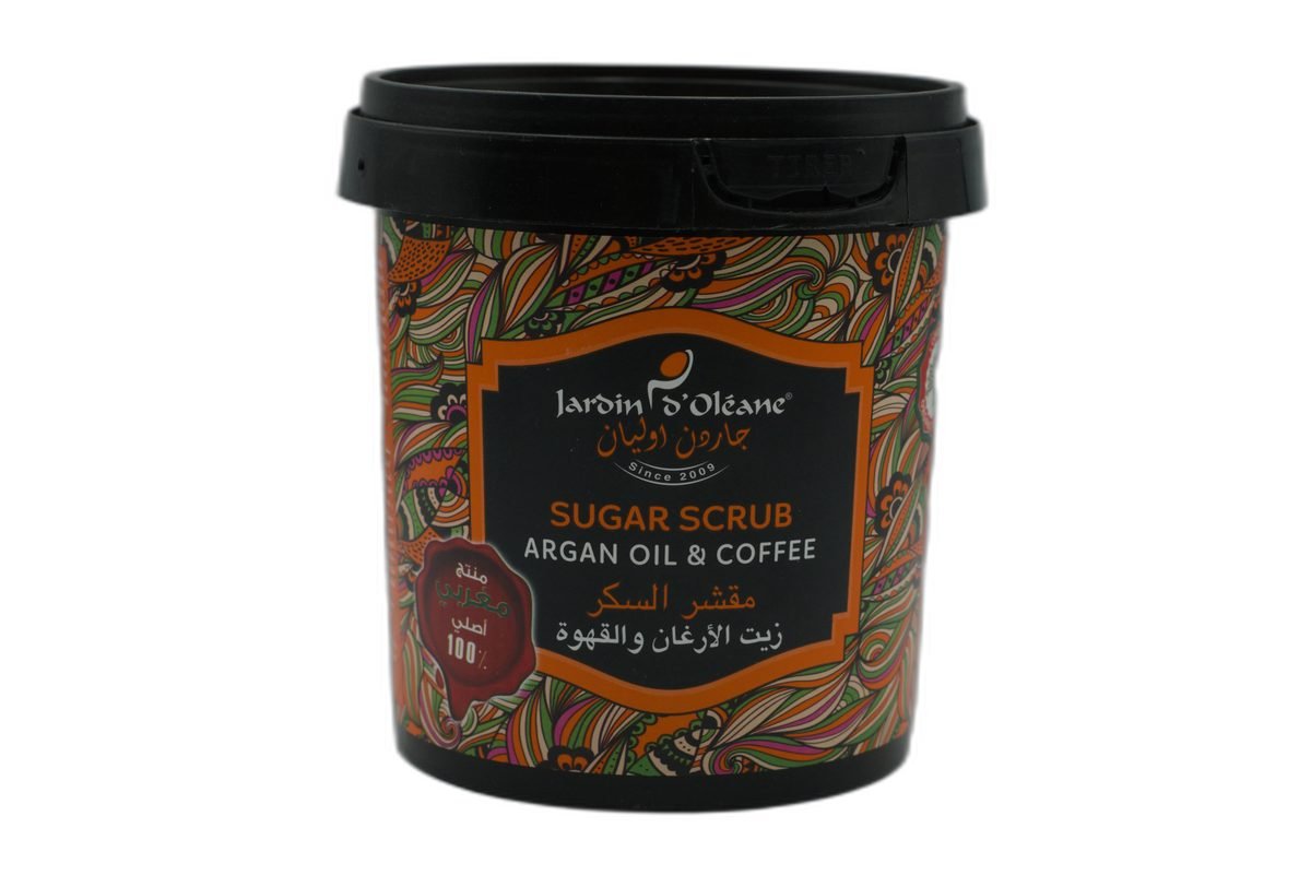 مقشر السكر زيت الارغان والقهوة (Jardin oclean)